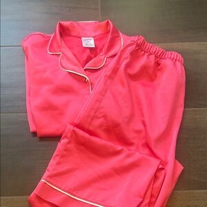 Nordstrom Kids Satin Pajama Set in Bright Pink